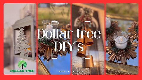 "Deck the Halls on a Dime: Dollar Tree Christmas DIYs for Budget-Friendly Festive Home Decor!"