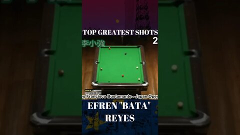 Efren "BATA" Reyes Top Best shots at all time PART 5 #billiards #worldpoolchampionship #shorts