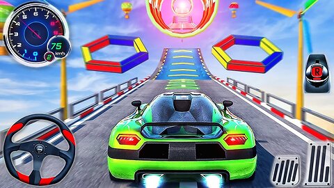 Extreme Mega Ramp Car Stunt Driving - Impossible Sport Car Racing 3D Simulator - Android GamePlay #3