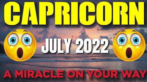 Capricorn ♑️ 🤯😲 𝐀 𝐌𝐈𝐑𝐀𝐂𝐋𝐄 𝐎𝐍 𝐘𝐎𝐔𝐑 𝐖𝐀𝐘 🙏🙌 Horoscope for Today JULY 2022♑️ Capricorn tarot july 2022♑️