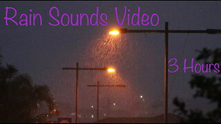 Watch And Listen To 3 Hours Of Rain Sounds Video