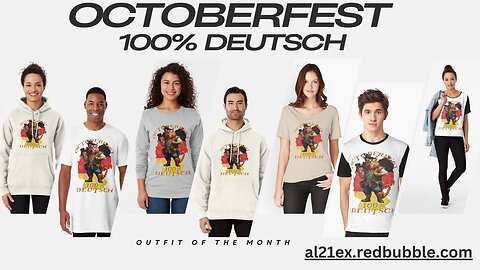 OCTOBERFEST DEUTSCH GERMAN TIGER DRINKING BEER T-SHIRT & MERCH DESIGN