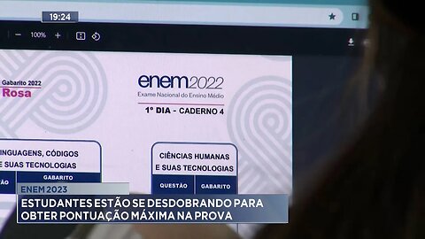 Enem 2023: Estudantes estão se Desdobrando para Obter Pontuação Máxima na Prova.