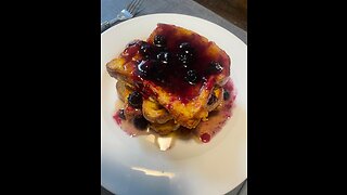 The BEST BRIOCHE French Toast You've Ever Had | With Blueberry Syrup