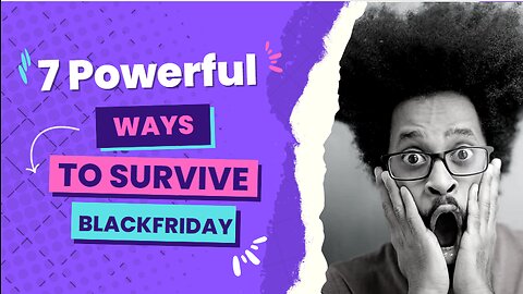 7 Powerful Ways to Survive Black Friday #shorts