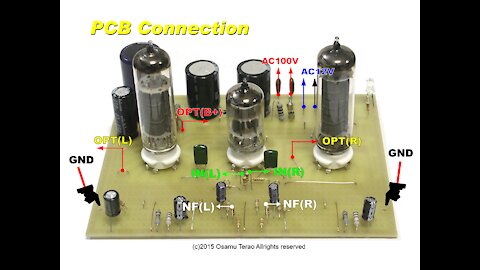 Six Steps to build 6BQ5(EL84) Stereo Amp PCB