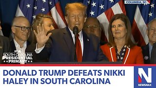 Trump speaks after his South Carolina primary victory