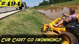 Butt Pucker Factor 9 slope! Cub Cadet Pro Z 972 takes it on!