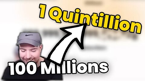 MrBeast Reacts 100 Millions to 1 Quintillion Subscriber