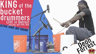 KING of the Bucket Drummers LIVE in Detroit - Deon Forrest - IN THE POCKET at Eastern Market - 🇺🇸🥁🫕🎶