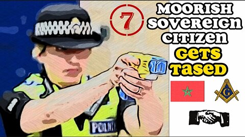 MOORISH SOVEREIGN CITIZEN GETS TASED TWICE BY POLICE OFFICER