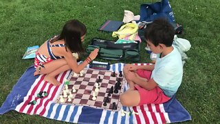 Serena Cuellar vs Markus Cuellar, 30 second blitz chess, Game 3, Highland Lakes, Beach 1, 9/15/2019