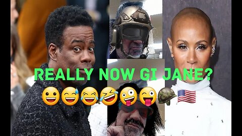 Chris Rock Gives Jada Pinkett The Will Smith Treat. 😀😅😂🤣🤪😜🪖🇺🇸