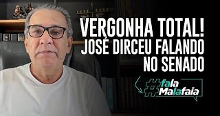 In Brazil TOTAL SHAME! CONDEMNED corrupt José Dirceu speaking in the Senate