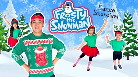 🎄🎵⛄ CHRISTMAS Frosty Workout | Song & DANCE to Holiday Music for Kids
