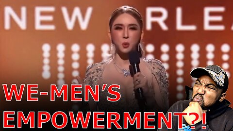 Trans Male Owner Of Miss Universe Pageant Gives Bizarre Speech About Feminism & Women's Empowerment!