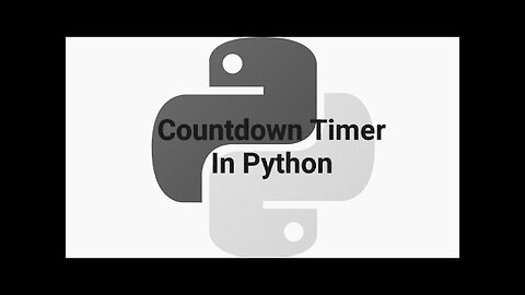 Countdown Timer Using Function In Python-Free Python Course