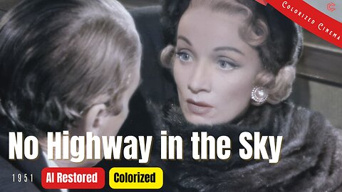 No Highway in the Sky (1951) | Colorized | Subtitled | James Stewart, Marlene Dietrich | Drama Film