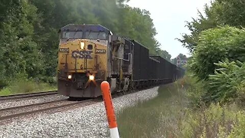 CSX B157 Loaded Coke Express Train from Sterling, Ohio August 13, 2022