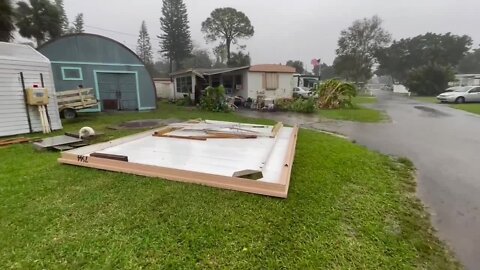 Storm damage in Port Richey