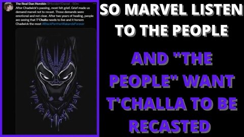 |NEWS| Marvel Listened To The People✔ & Now The People Want Marvel To Recast T'Challa 🤦🏿‍♂️