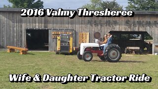 Wife & Daughter Tractor Ride