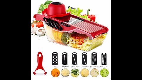 10-In-1 Mandoline Fruits Cutter and Vegetables Slicer