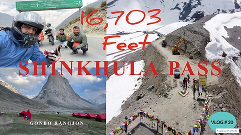 Dangerous motorable route through Shinkhula Pass