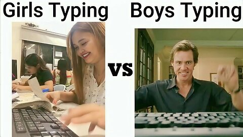 Boys Typing VS Girls Typing... #boysvsgirls #viral #goviral #girls #boys
