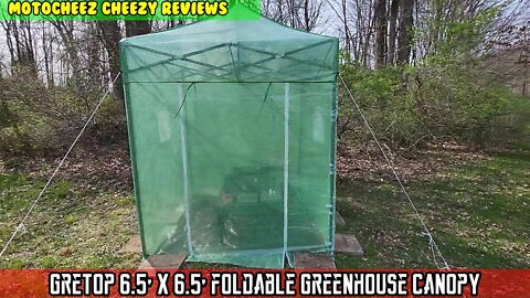 Gretop foldable 6.5X6.5' Greenhouse canopy, Green house, easy pop-up design. Unbox, install