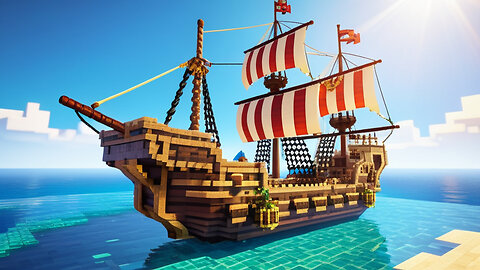 Minecraft | How To Make A Small Pirate Ship