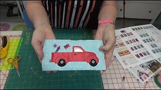 Video #7, Parade Truck, Single Needle, Kimberbell's Red, White & Bloom