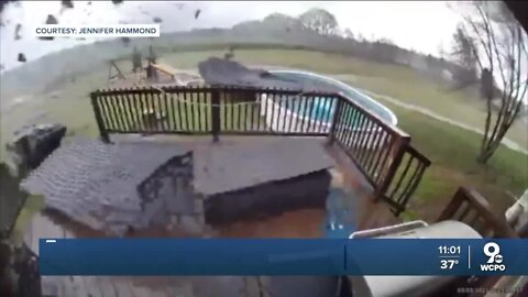 WATCH: Tornado barrels through Ohio backyard