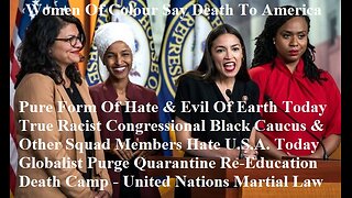 This Is Pure Form Of Evil Earth Congressional Black Caucus & Squad Members U.S.A.
