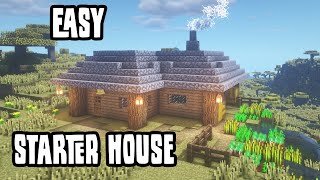 How to easily build a starter house in Minecraft (tutorial)