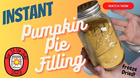 Instant Pumpkin Pie Filling that's Shelf Stable!