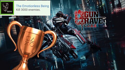 Gungrave G.O.R.E. - "The Emotionless Being" Bronze Trophy