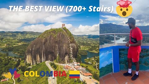 THE BEST VIEW IN GUATAPE COLOMBIA 🇨🇴!! (700+ STAIRS)