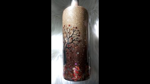 Falling leaves tumbler