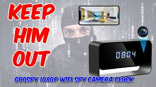 GooSpy 1080P Wifi Spy Camera Clock