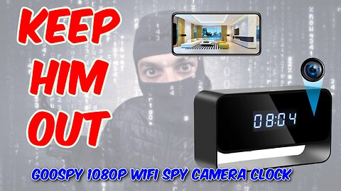 GooSpy 1080P Wifi Spy Camera Clock
