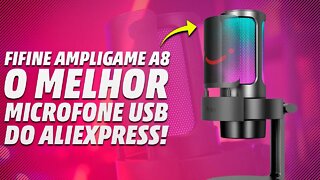 QUALIDADE ABSURDA! O MICROFONE CUSTO BENEFÍCIO IMBATÍVEL MELHOR QUE O QUADCAST | FIFINE AmpliGame A8