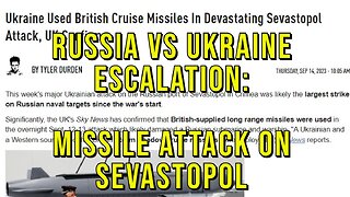 Russia v Ukraine Escalation: Missile Attack vs Russian Naval Base in Sevastapol