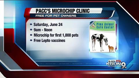 Pima Animal Care Center to host microchip clinic