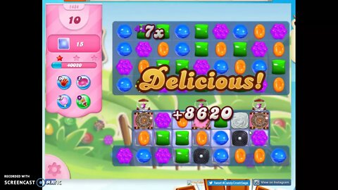 Candy Crush Level 1434 Audio Talkthrough, 3 Stars 0 Boosters