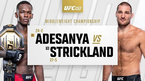 UFC Sean Strickland VS Israel Adesanya Full Fight