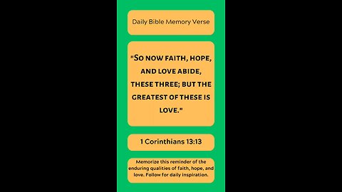 Bible Memory Verse of the Day #christianity #God #Jesus #Bible #Biblestudy #1corinthians13
