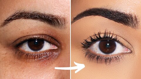 How to COVER Dark Circles & Under Eye Bags step-by-step