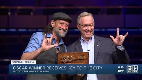 Actor Troy Kotsur receives key to Mesa