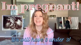 IM PREGNANT | PREGNANCY ANNOUNCEMENT | 3 UNDER 3